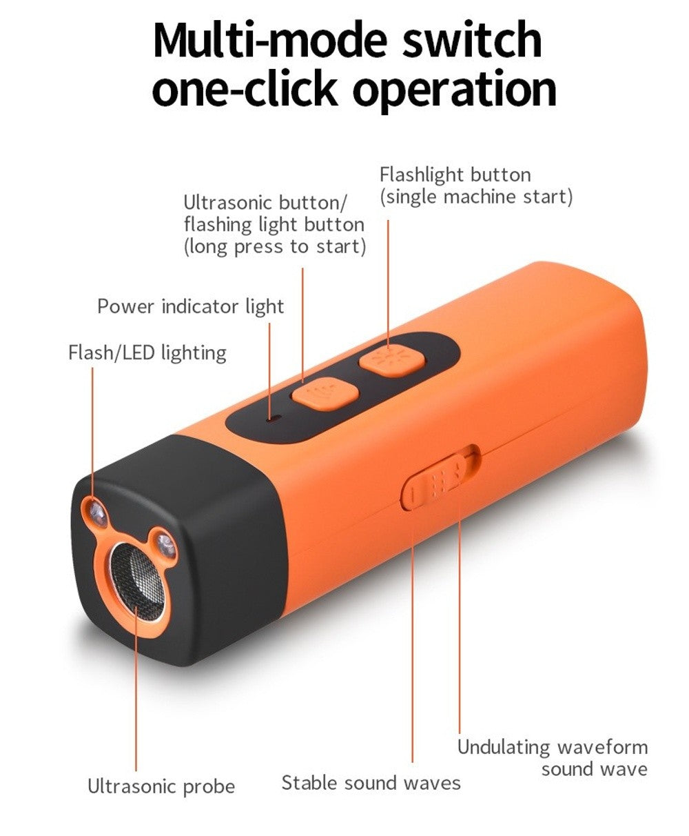 Dispositivo ultrasonico per il controllo dei cani